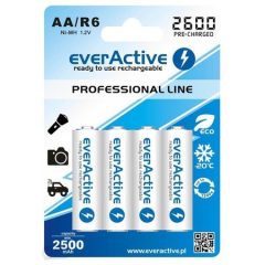 everActive R6 / AA 2600mAh 1,2 V Ni-Mh akumulátor, 4 ks