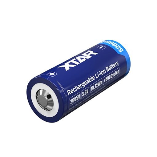XTAR 26650 - 5200mAh, 3,6V Li-Ion baterie s ochranou PCB