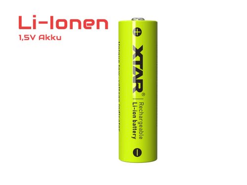  4x baterie Xtar velikosti AA 1,5 V s kapacitou 1750 mAh