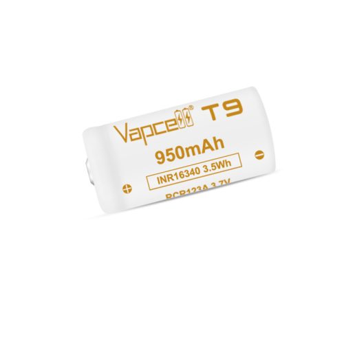 Vapcell T9 INR16340 950mAh 3A nabíjateľná li-ion batéria