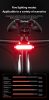 ROCKBROS Bionic Frog Zadní světlo Bike Taillight LED Type-C Nabíjení 5 režimů Bezpečné varování Cyklistické zadní světlo Zadní cyklistická lampa